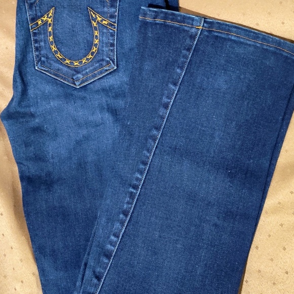 True Religion X Thick Stitch BECCA Style Jeans Size 28 - Picture 2 of 10